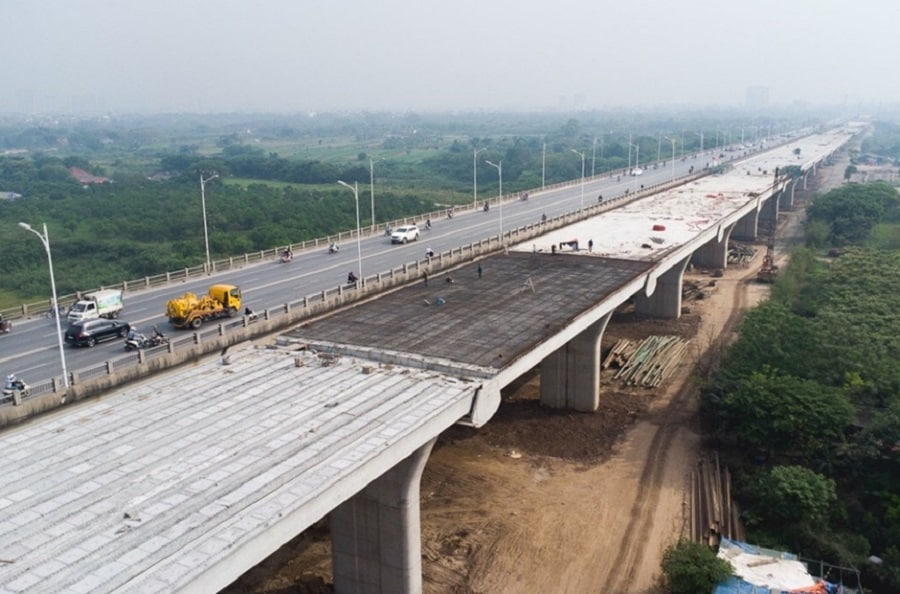 Cầu Vĩnh Tuy giai đoạn 2 dự kiến thông xe vào cuối năm 2022