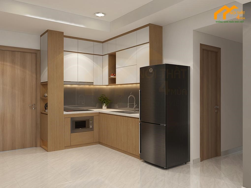 Một phòng bếp chung cư được thiết kế tốt 