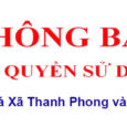 Khu đấu giá Thanh Phong và Thanh Hà
