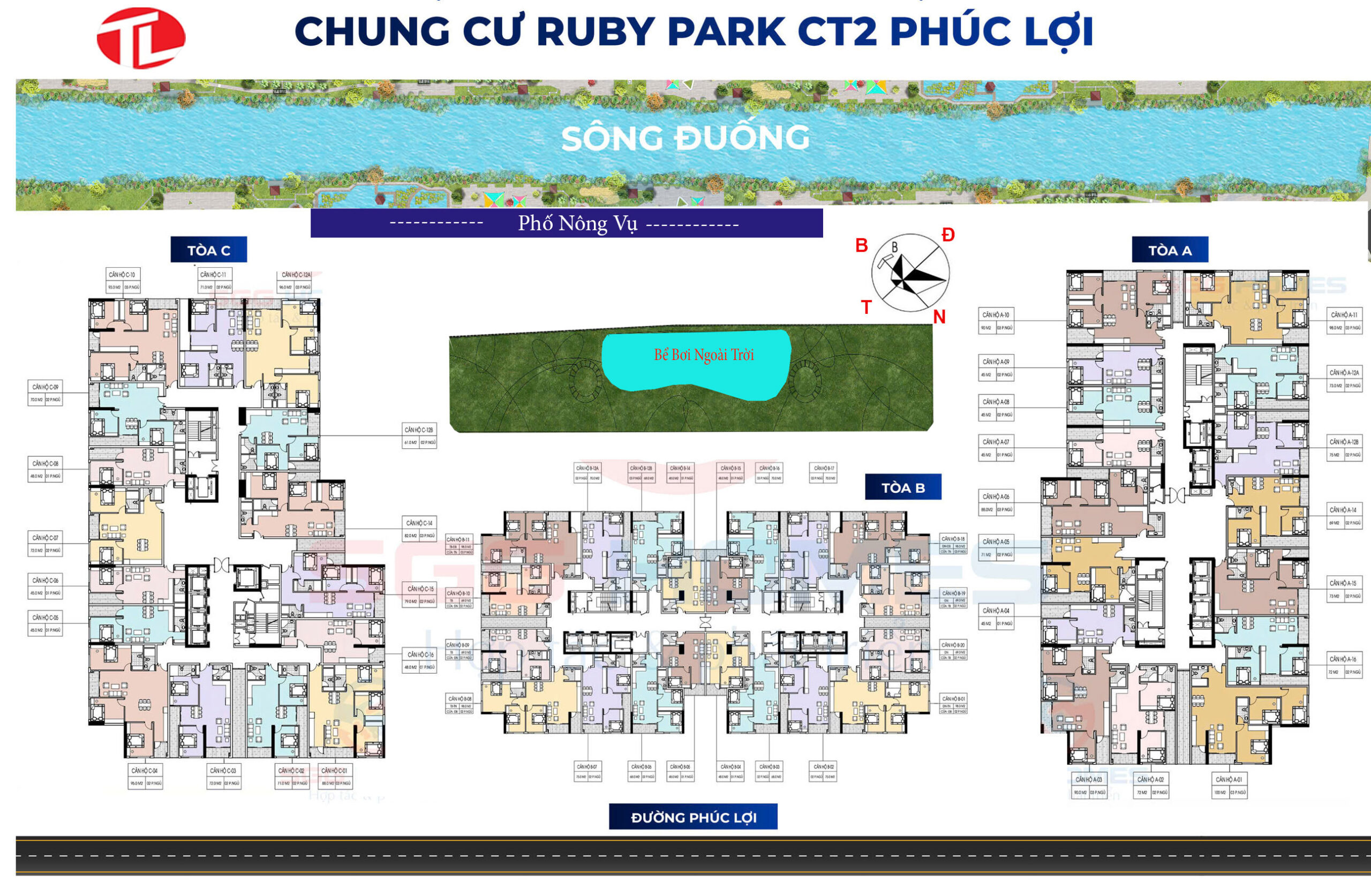 Mặt bằng Dự án Ruby Park Phúc Lợi