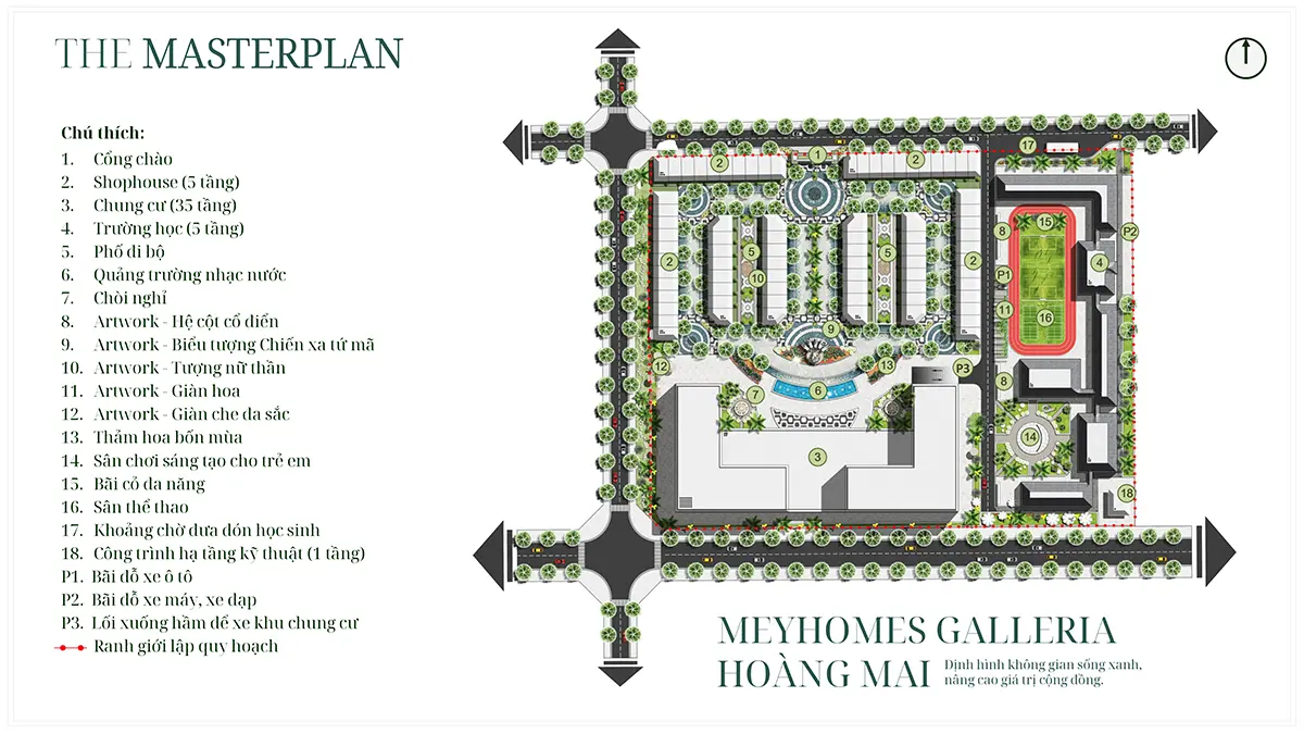 Mặt bằng tổng thể Rivea Residences