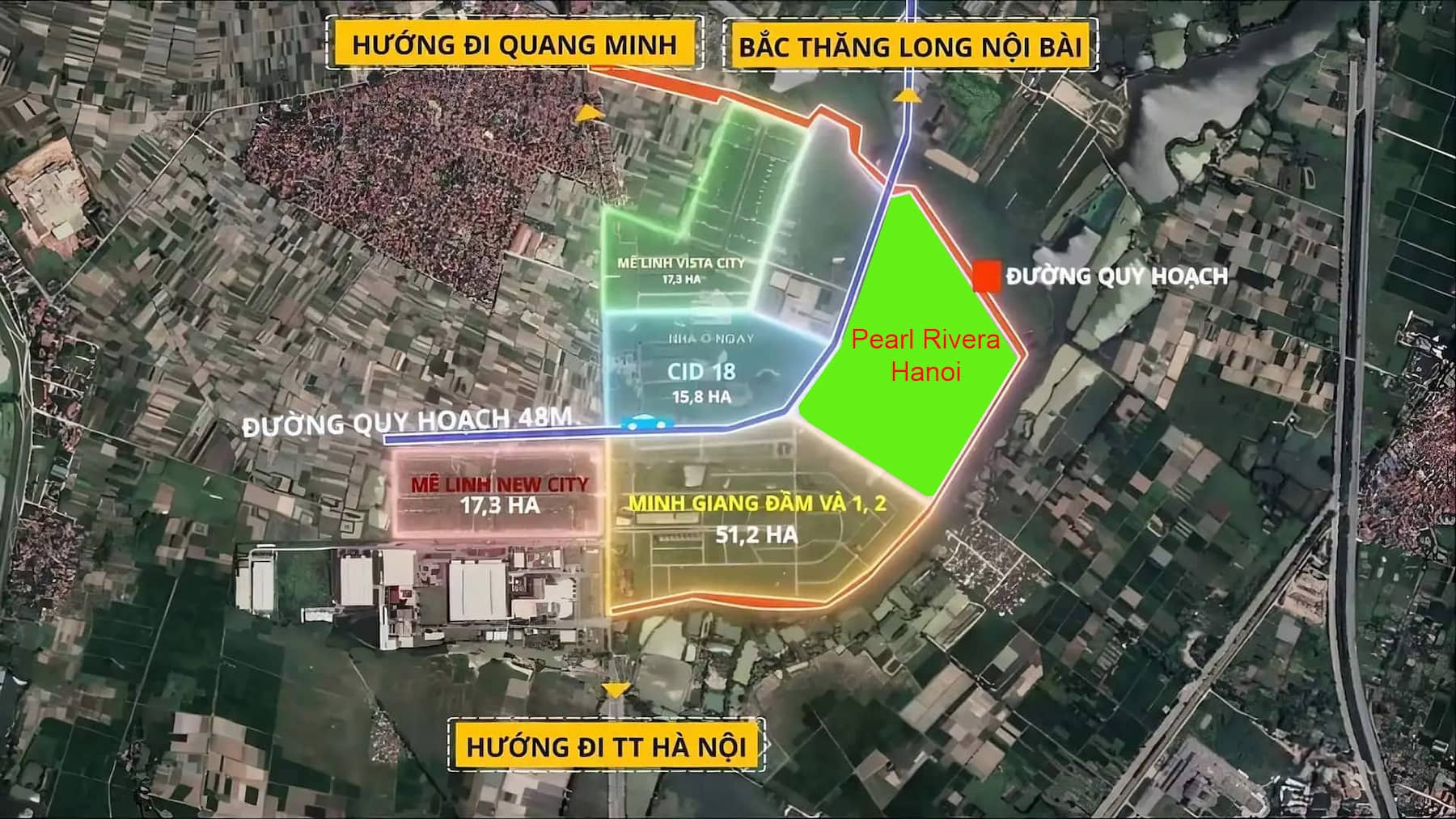 Vị trí Pearl Rivera Hanoi